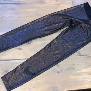 Black sparkle nike dri fit leggings